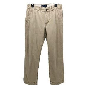 American Eagle Slacks Men's 32x32 Khaki Tan Extreme Flex Slim Casual Chino